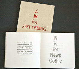 L is for Lettering book